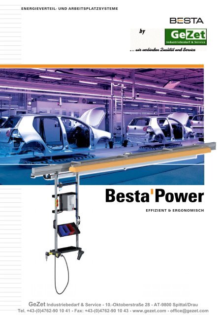 Katalog für Druckluft- und Energieverteilung BESTA POWER - GeZet ...