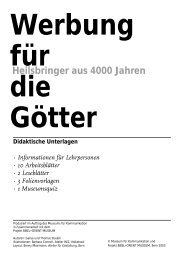 Werbung für die Götter - Freiburg, Bibel und Orient Museum