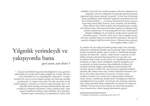 Zuhur ediyor bende hakikat gezi yazısı, yazı dizisi 18şubatsalı2003