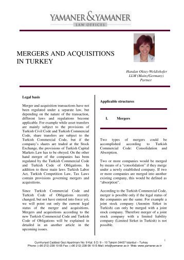 110404-MERGERS AND ACQUISITIONS-Yamaner - AllIURIS