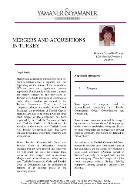 110404-MERGERS AND ACQUISITIONS-Yamaner - AllIURIS