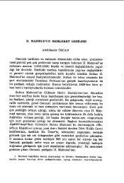 II. MAHMUD'UN MEMLEKET GEZİLERI Abdülkadir ÖZCAN Osmanlı ...
