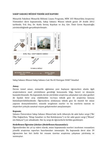 2012-12-20 Sabancı Müzesi Teknik Gezisi