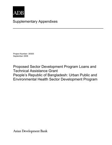 Urban Public and Environmental Health Sector Development Program