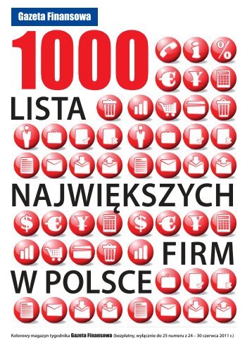 1000 największych firm w polsce - Gazeta Finansowa