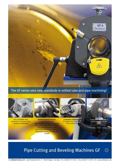 Orbitalum pipe cutter deals