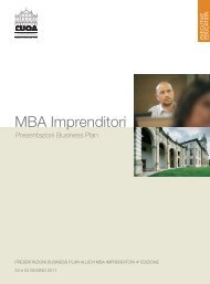 MBA Imprenditori - Fondazione CUOA
