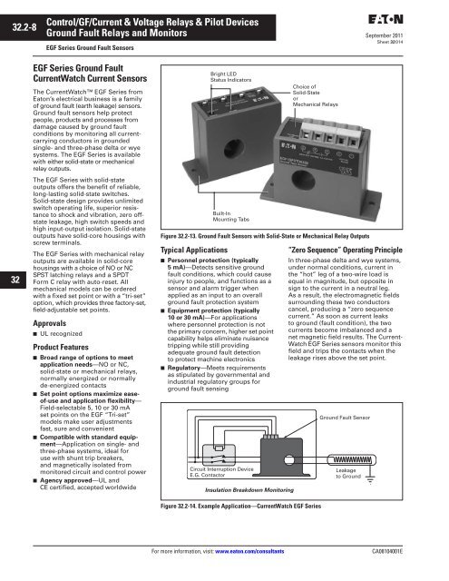 Control/GF/Voltage Relays & Pilot - Eaton