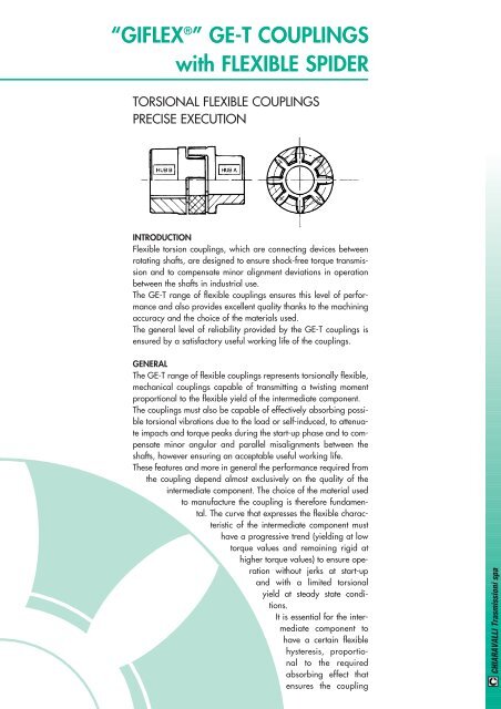 “ giflex ® ” ge-t flexible couplings