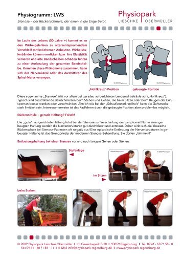 Physiogramm: LWS - Physiopark Lieschke & Obermüller