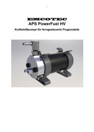 APS PowerFuel HV Kraftstoffpumpe für ferngesteuerte ... - Emcotec