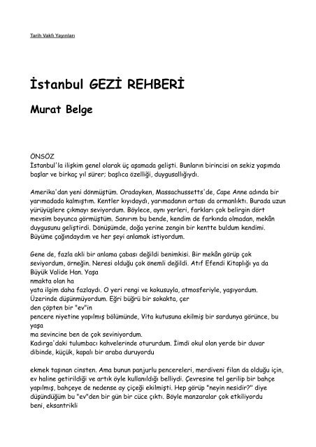 istanbul kent rehberi