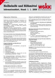 Heilbehelfe und Hilfsmittel - Informationsblatt, Stand - BVA