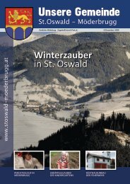 Ausgabe Dezember 2009 - Gemeinde St.Oswald-Möderbrugg