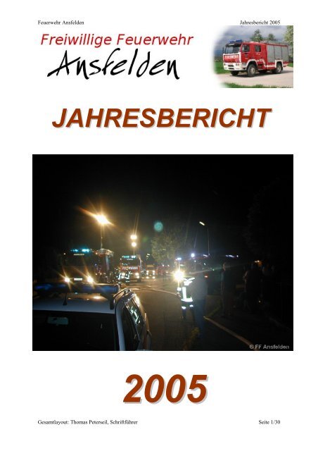 Jahresbericht 2005 - FF Ansfelden