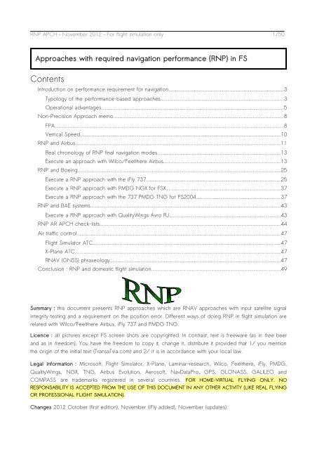 rnp ar approach - briefing reference