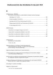 Inhaltsverzeichnis des Amtsblattes für das Jahr 2010 - Landratsamt ...