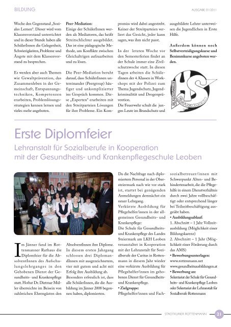 Stadtkurier April 2011 - Rottenmann