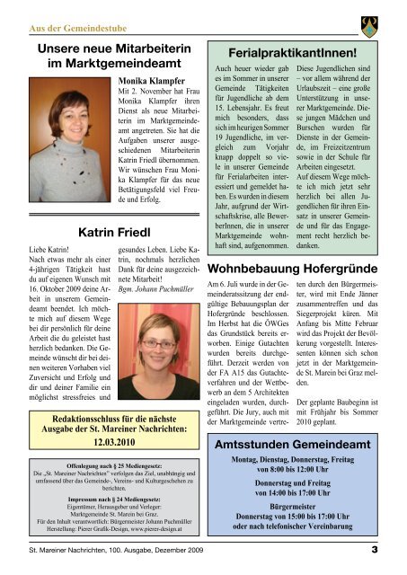 St.Mareiner Nachrichten Ausgabe 100 (Dezember 2009).pdf