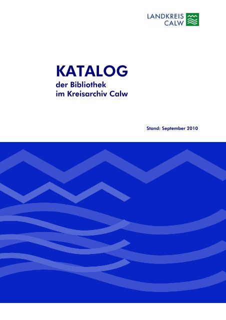 KATALOG - Landkreis Calw