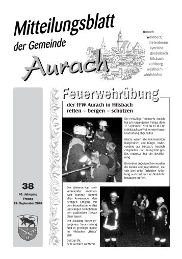 Download Mitteilungsblatt - Aurach