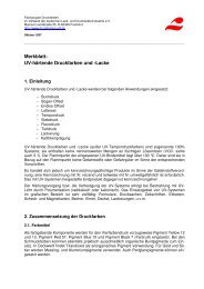 Merkblatt UV-härtende Druckfarben und -Lacke.pdf - VdL Verband ...