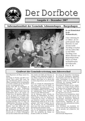 Dezember 2007 - Admannshagen-Bargeshagen