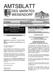 AMTSBLATT - Gemeinde Weisendorf