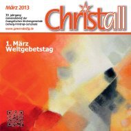 Christall Ausgabe 2 - März 2013 - Gemeinde DFG