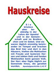 Hauskreise in der Geme - Kirchengemeinde Groß Kreutz