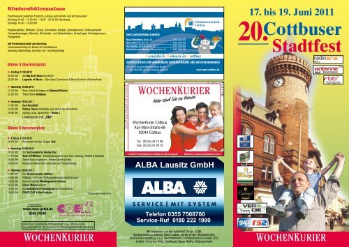 Cottbuser Stadtfest 17. bis 19. Juni 2011 20.