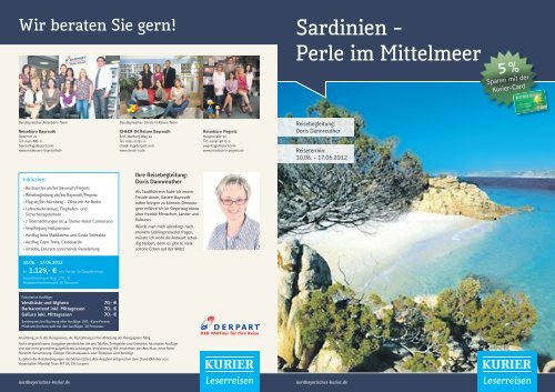 Sardinien – Perle im Mittelmeer - Derpart Reisebuero Bayreuth