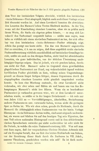 Archiv für slavische Philologie