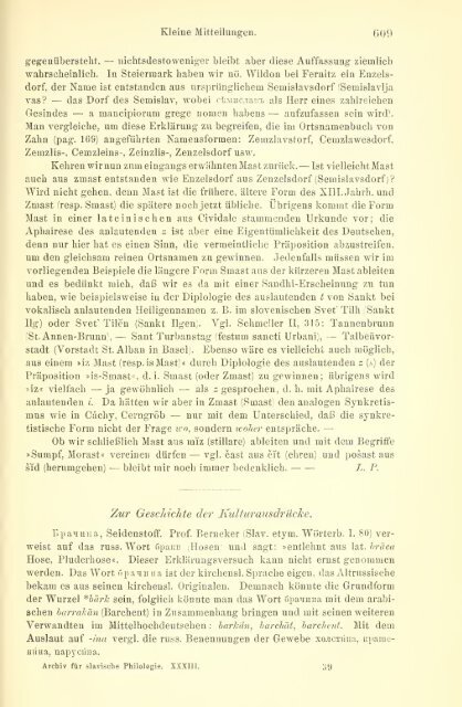 Archiv für slavische Philologie