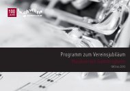 Programm zum Vereinsjubiläum Musikverein Gemmrigheim