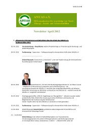 Newsletter April 2012 - ANUAS e.V.