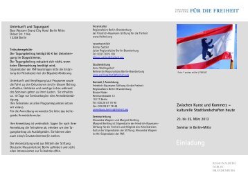 Entwurf Einladung - Fundación Friedrich Naumann - Friedrich ...