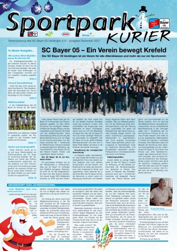 Sportpark-Kurier - Ausgabe 9 - SC Bayer 05 Uerdingen