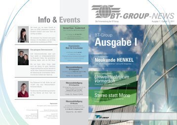Info & Events - BT-Wolfgang Binder GmbH