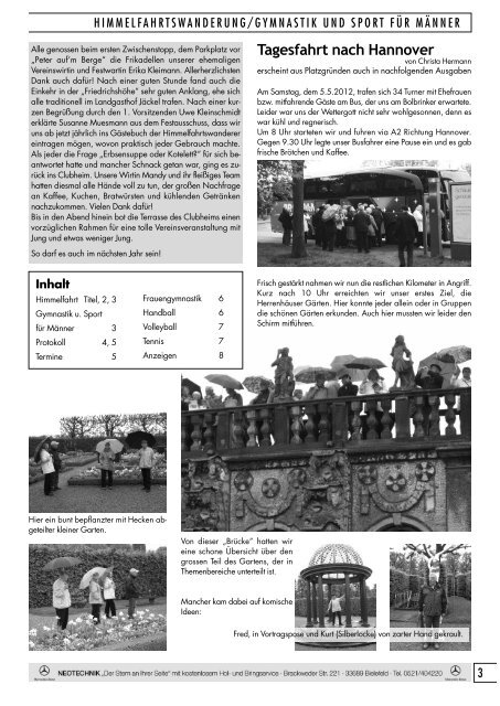 Ausgabe Juni 2012 - Gadderbaumer Turnverein v. 1878 eV Bielefeld