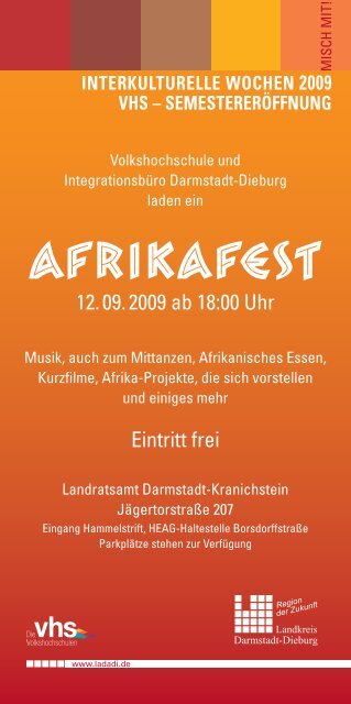 AFRIKAFEST AFRIKAFEST - Landkreis Darmstadt Dieburg