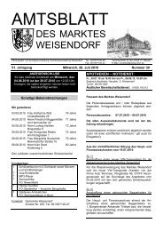 AMTSBLATT - Gemeinde Weisendorf