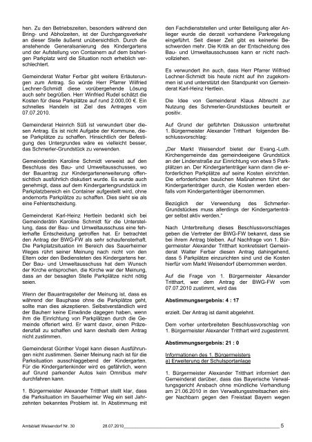 AMTSBLATT - Gemeinde Weisendorf