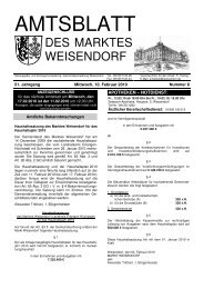 AMTSBLATT - Gemeinde Weisendorf