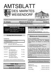 AMTSBLATT - Gemeinde Weisendorf