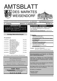 AMTSBLATT - Gemeinde Weisendorf