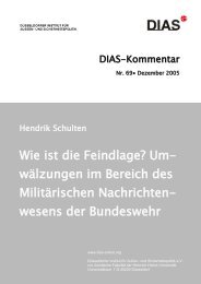 Wie ist die Feindlage? - DIAS - Düsseldorfer Institut für Außen