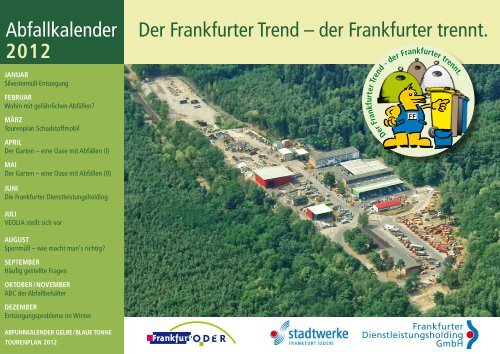 Abfallkalender 2012 - Frankfurter Dienstleistungsholding GmbH
