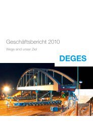 Geschäftsbericht 2010 - bei DEGES