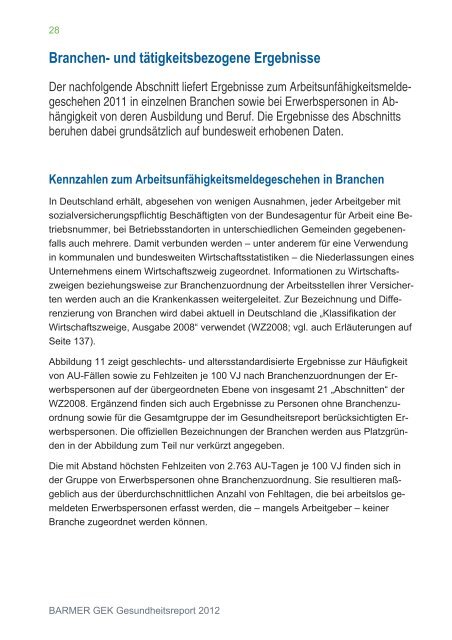 Gesundheitsreport 2012 t Thüringen - Arbeitgeber - Barmer GEK